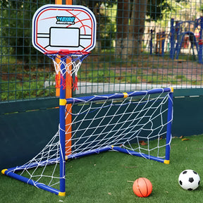 Brinquedo de Futebol e Basquete Portátil para Esportes ao Ar Livre