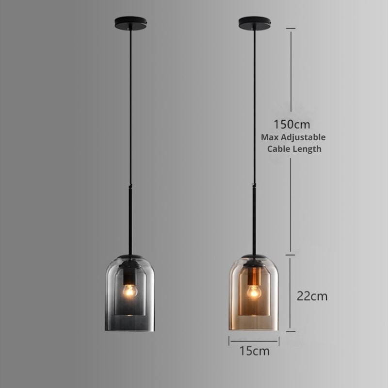 Pendente de Vidro | Luminária Suspensa Nórdica Moderna