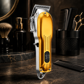 Aparador de Barba e Cabelo com Motor Potente, Lâmina Afiada para Degradê