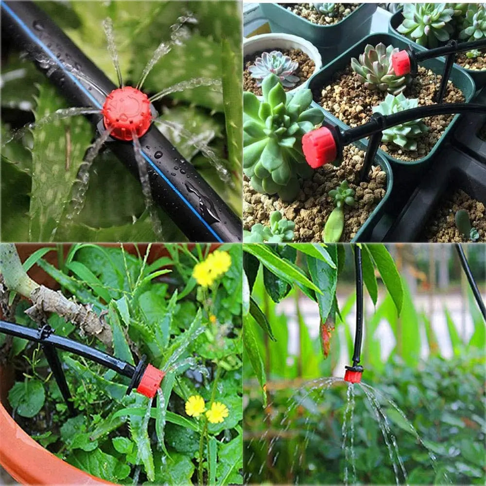 Pacote com 100 Gotejadores para Irrigação por Gotejamento – Rega de Plantas Precisa, Ajustável e Eficiente