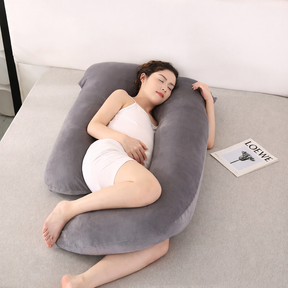 Travesseiro de Corpo para Gestantes Almofada de Dormir Formato em U