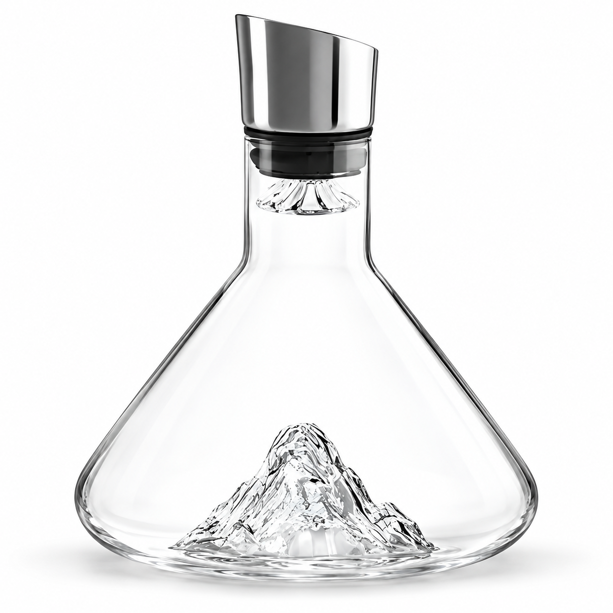 Decanter de Vinho Premium Design de Montanha Bico Dosador Elegante