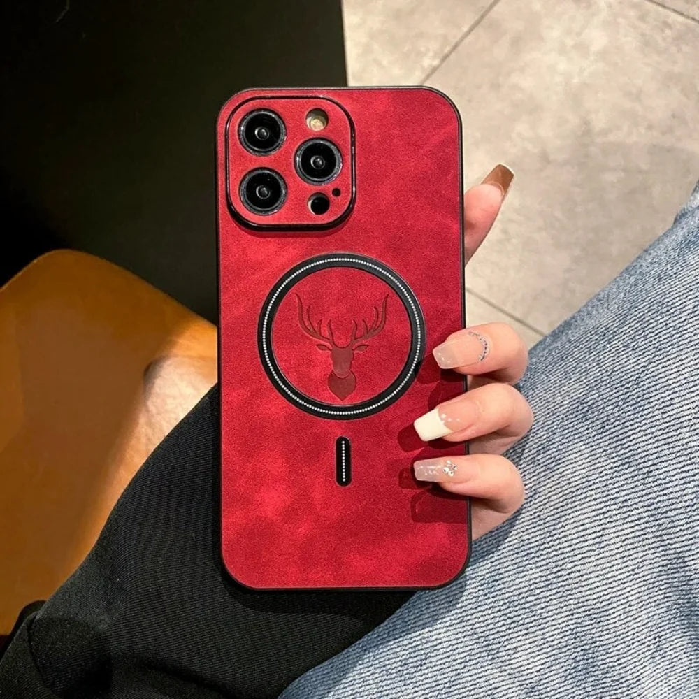 Capa para Celular MagSafe Magnética Texturizada Slim