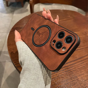Capa para Celular MagSafe Magnética Texturizada Slim