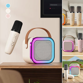 Mini Karaokê com Microfone Sem Fio