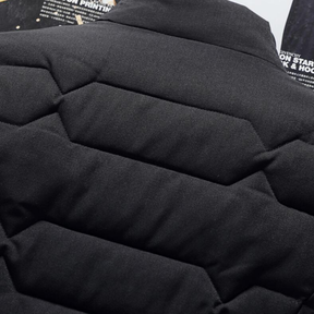 Jaqueta Masculina Acolchoada com Bolso de Zíper para Uso Casual