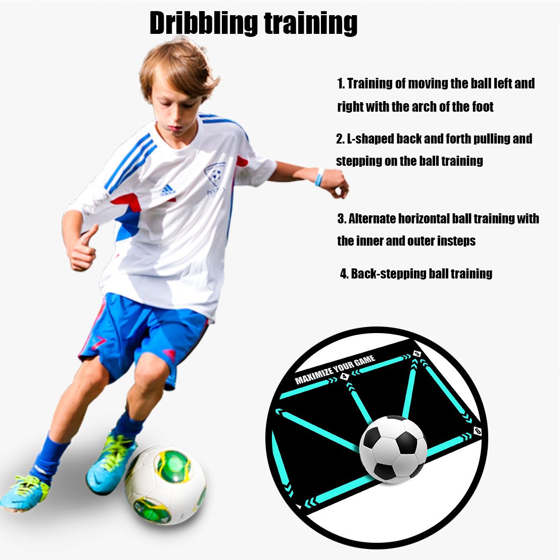 Tapete de treino de futebol para todos os níveis de habilidade