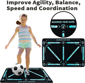 Tapete de treino de futebol para todos os níveis de habilidade