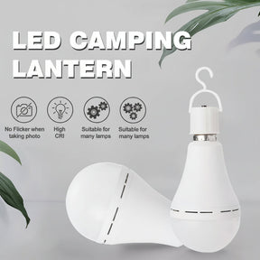 LED Light Bulb Rechargeable Emergency White Power Lighting