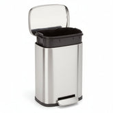 Trash Can Small Bathroom Stainless Steel Soft Close Pedal Bin