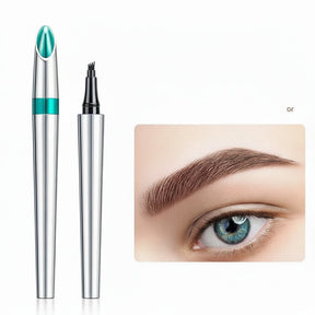Caneta de Sobrancelha Efeito Microblading 4 Pontas à Prova D'água