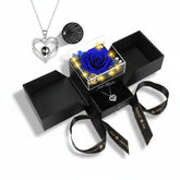 Rose Gift Box Preserved Eternal Flower LED Light Love Necklace