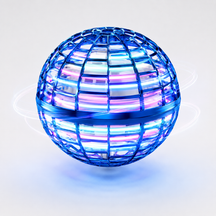Brinquedo Bola Voadora Recarregável com LED Diversão Interativa