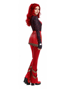 Conjunto de Fantasia de Princesa de 5 Peças com Tema de Coração Vermelho
