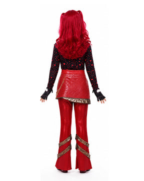 Conjunto de Fantasia de Princesa de 5 Peças com Tema de Coração Vermelho