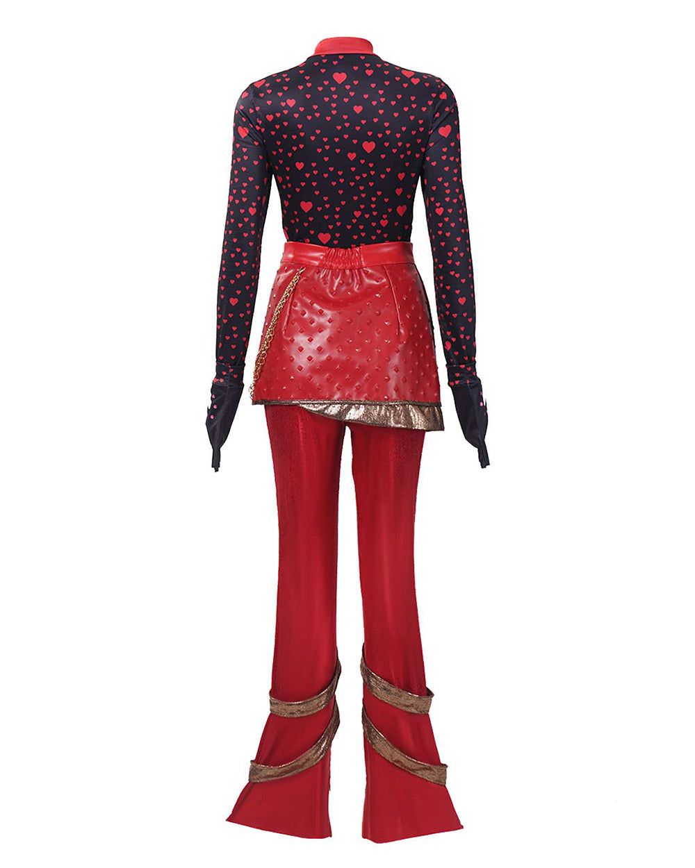 Conjunto de Fantasia de Princesa de 5 Peças com Tema de Coração Vermelho
