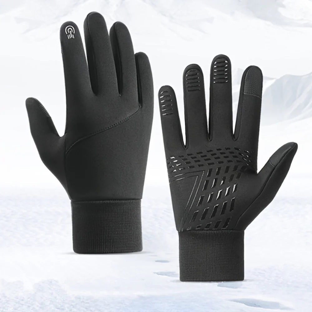 Luvas Térmicas de Inverno com Design Antiderrapante e Touchscreen