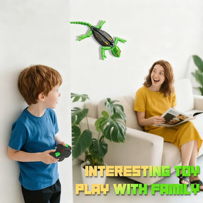 Kids Toy Lizard Remote Control Wall Climbing Robot LED Gecko