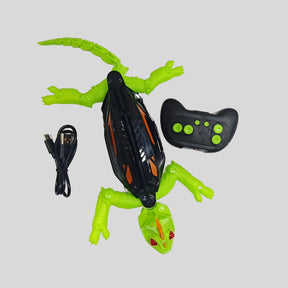 Brinquedo Lagarto Robô de Controle Remoto que Escala Paredes para Crianças Brincarem em Ambientes Internos