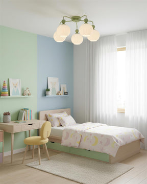 Multi-Light Glass Pendant Ceiling Fixture