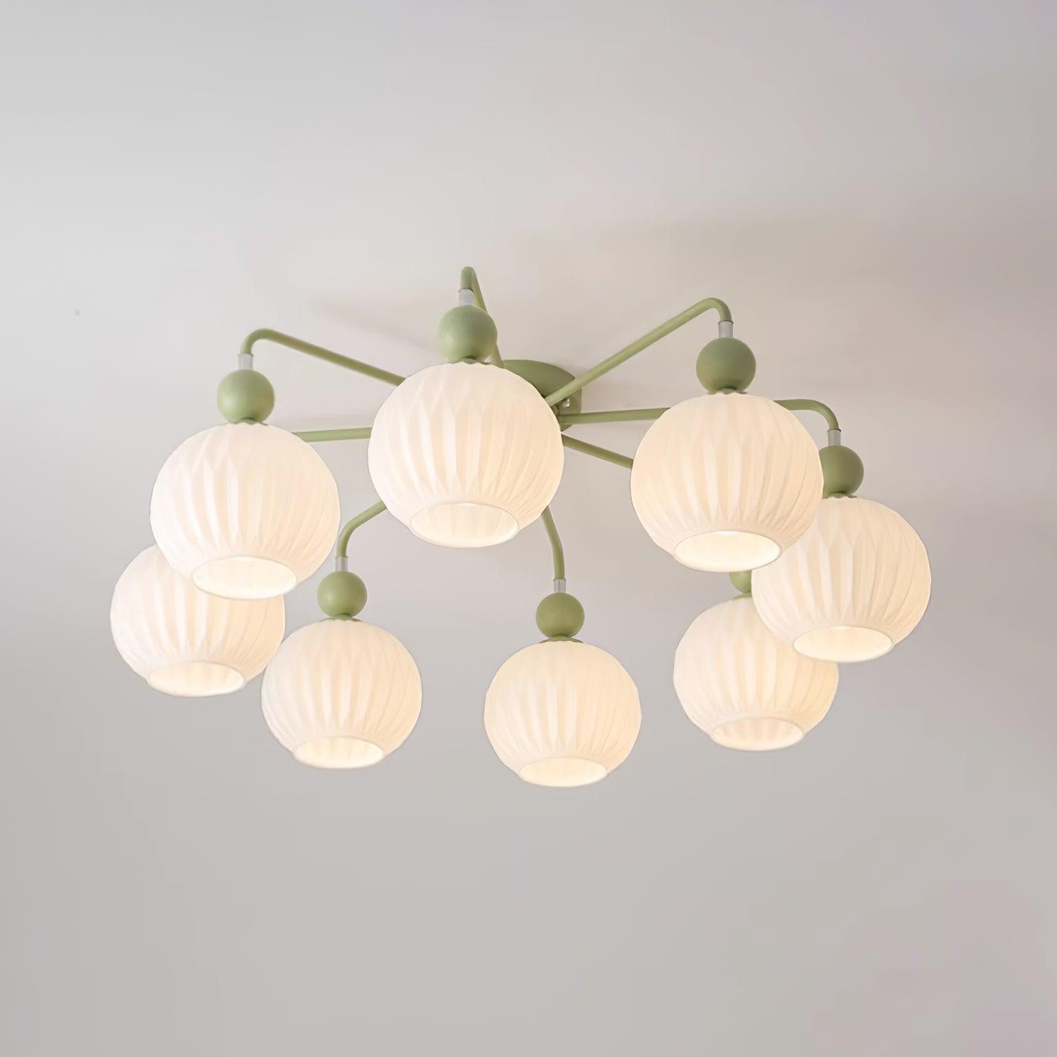 Multi-Light Glass Pendant Ceiling Fixture
