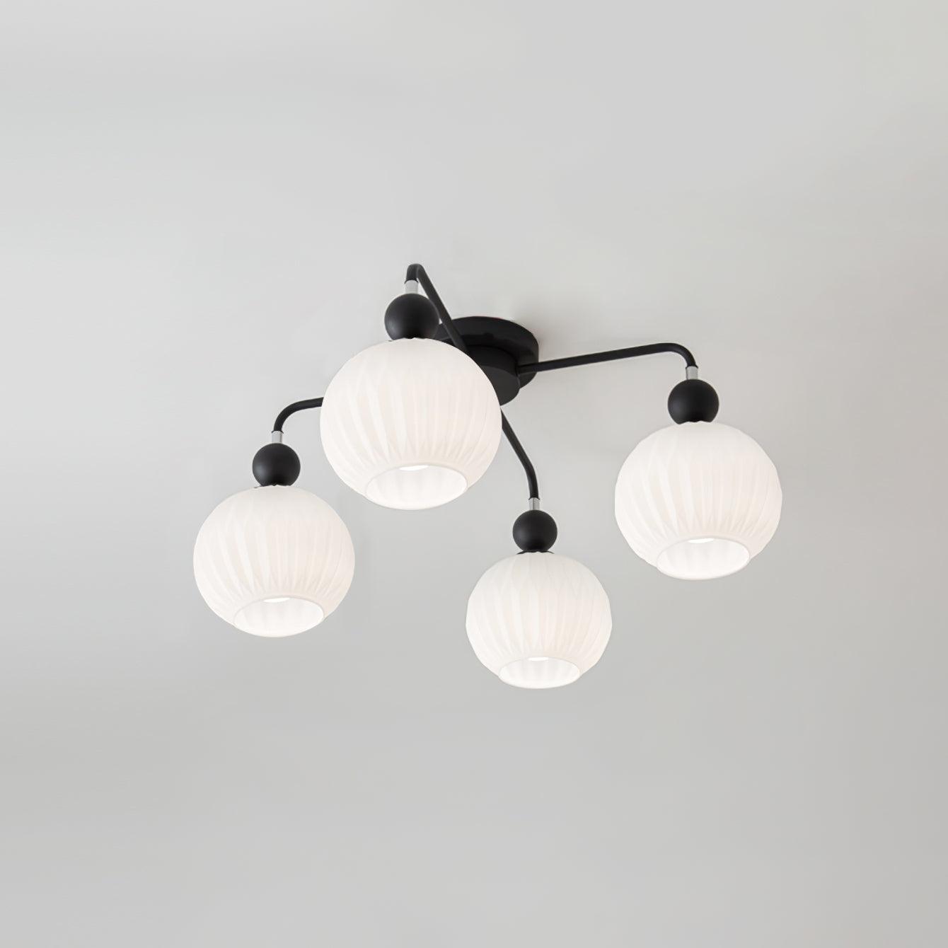 Multi-Light Glass Pendant Ceiling Fixture