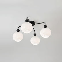 Multi-Light Glass Pendant Ceiling Fixture