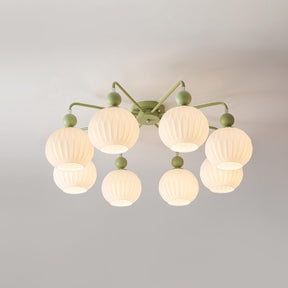 Multi-Light Glass Pendant Ceiling Fixture