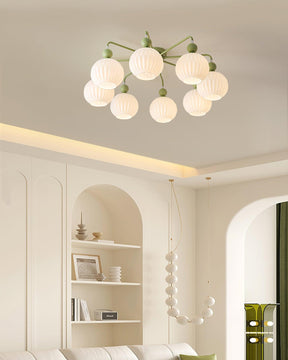 Multi-Light Glass Pendant Ceiling Fixture