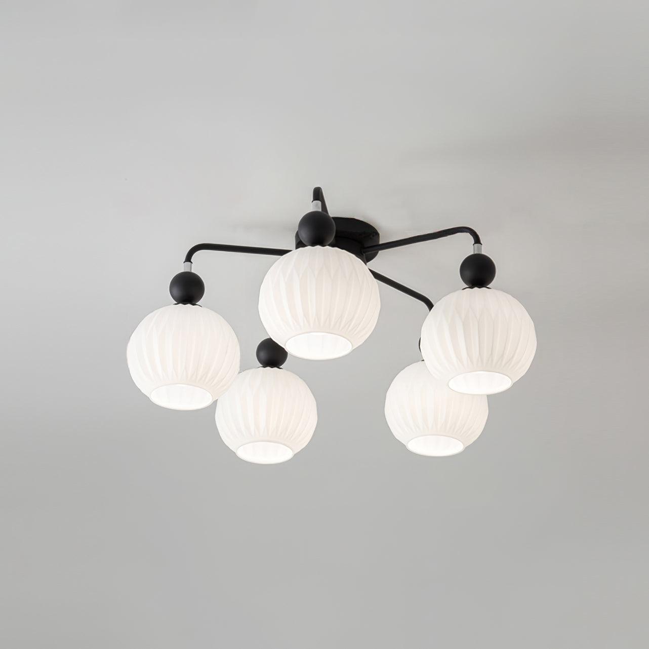 Multi-Light Glass Pendant Ceiling Fixture