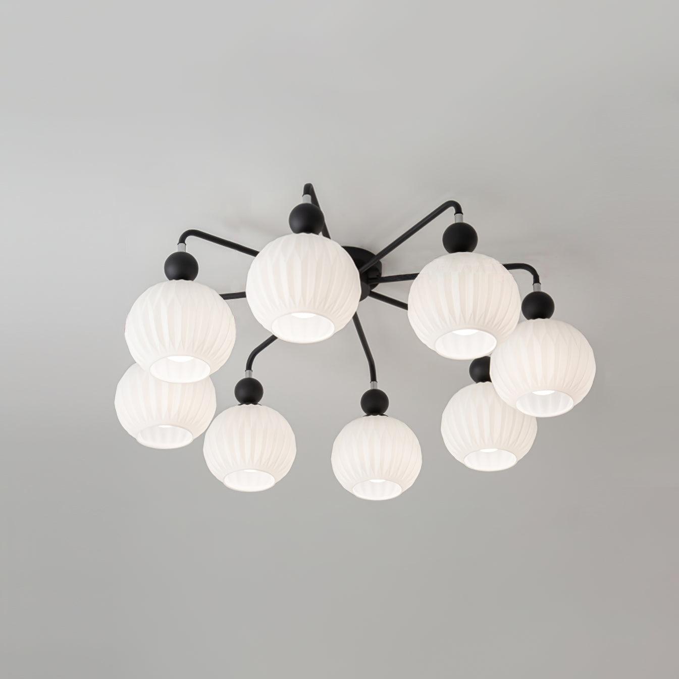 Multi-Light Glass Pendant Ceiling Fixture