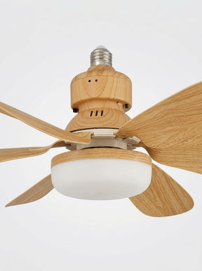 Ventilador de teto com luminária tipo soquete
