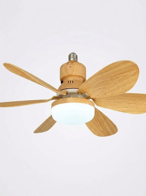 Ventilador de teto com luminária tipo soquete