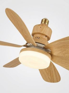 Ventilador de teto com luminária tipo soquete