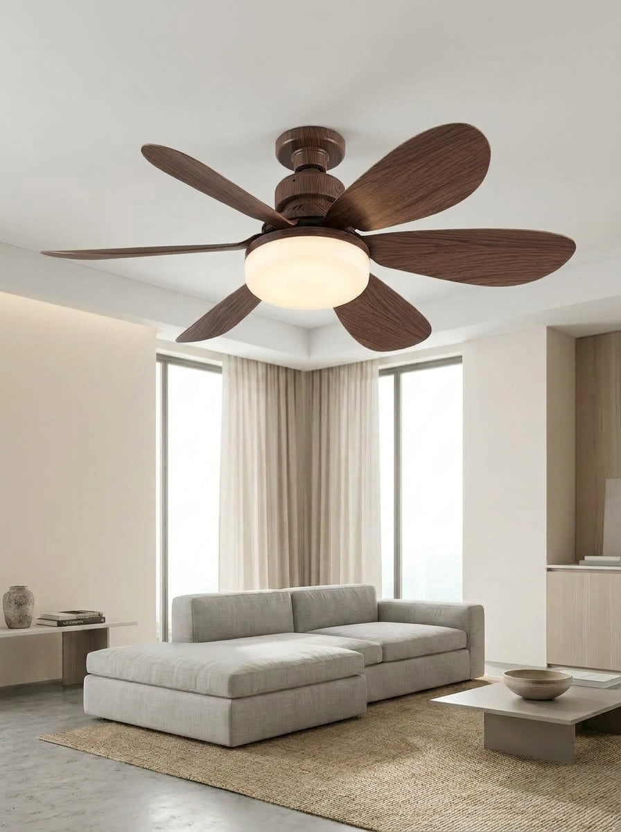 Ventilador de teto com luminária tipo soquete