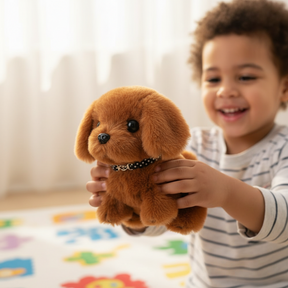 Robot Dog Toy Interactive Plush Puppy Motion Barking Figure