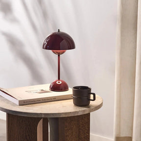 Luminária de Mesa LED Mushroom Pod | Luz Noturna Recarregável com Controle por Toque