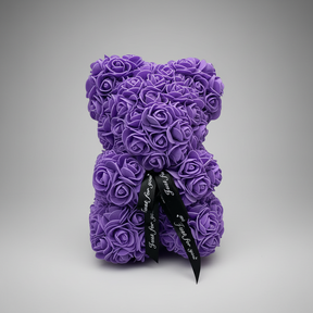 Urso de Rosas Presente de Dia das Mães Decoração de Urso de Flores Artificiais