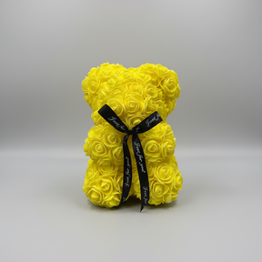 Urso de Rosas Presente de Dia das Mães Decoração de Urso de Flores Artificiais