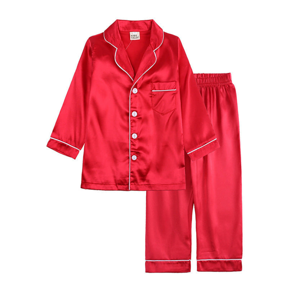 Conjunto de Pijama Infantil com Camisa de Botão e Calça
