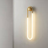 Modern LED Wall Light | Brass & Black Minimalist Wall Lamp