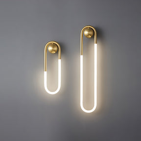 Modern LED Wall Light | Brass & Black Minimalist Wall Lamp