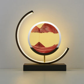 Quicksand Sand Art LED Table Lamp – Moving Sand Ambient Light – Red, Black – product image 12