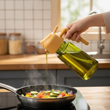 Garrafa Dispensadora de Vidro para Azeite e Óleo Culinário