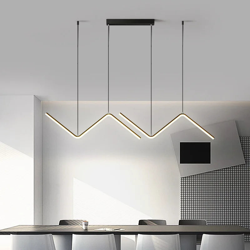Pendente de Alumínio para Sala de Jantar | Iluminação Nórdica Minimalista Moderna