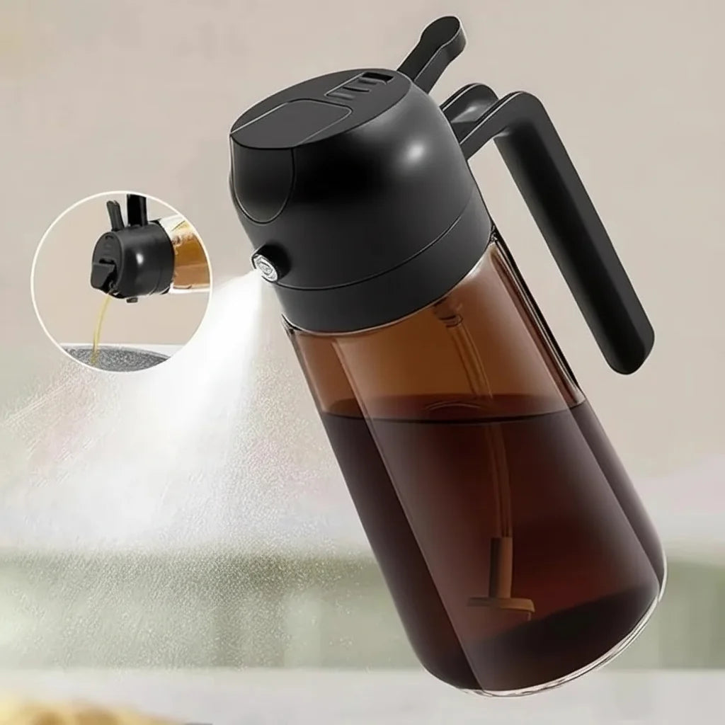 Garrafa Dispensadora de Vidro para Azeite e Óleo Culinário
