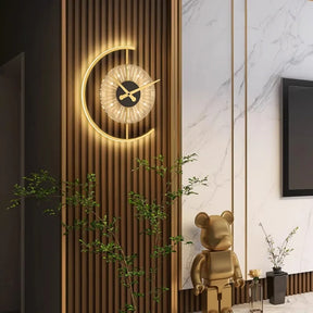 Post-Modern LED Wall Lamp Clock – Decorative Sconce