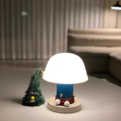 Luminária de Mesa Cogumelo | Luz LED Moderna Recarregável