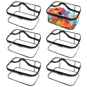 Bolsa Organizadora de Brinquedos em Tela Transparente | Organizador de Grande Capacidade para Brinquedos, Quebra-cabeças e Blocos de Montar