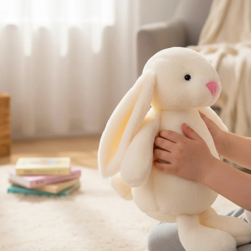 Pelúcia de Coelho-Gato Brinquedo de Pelúcia Macio e Fofo Pingente
